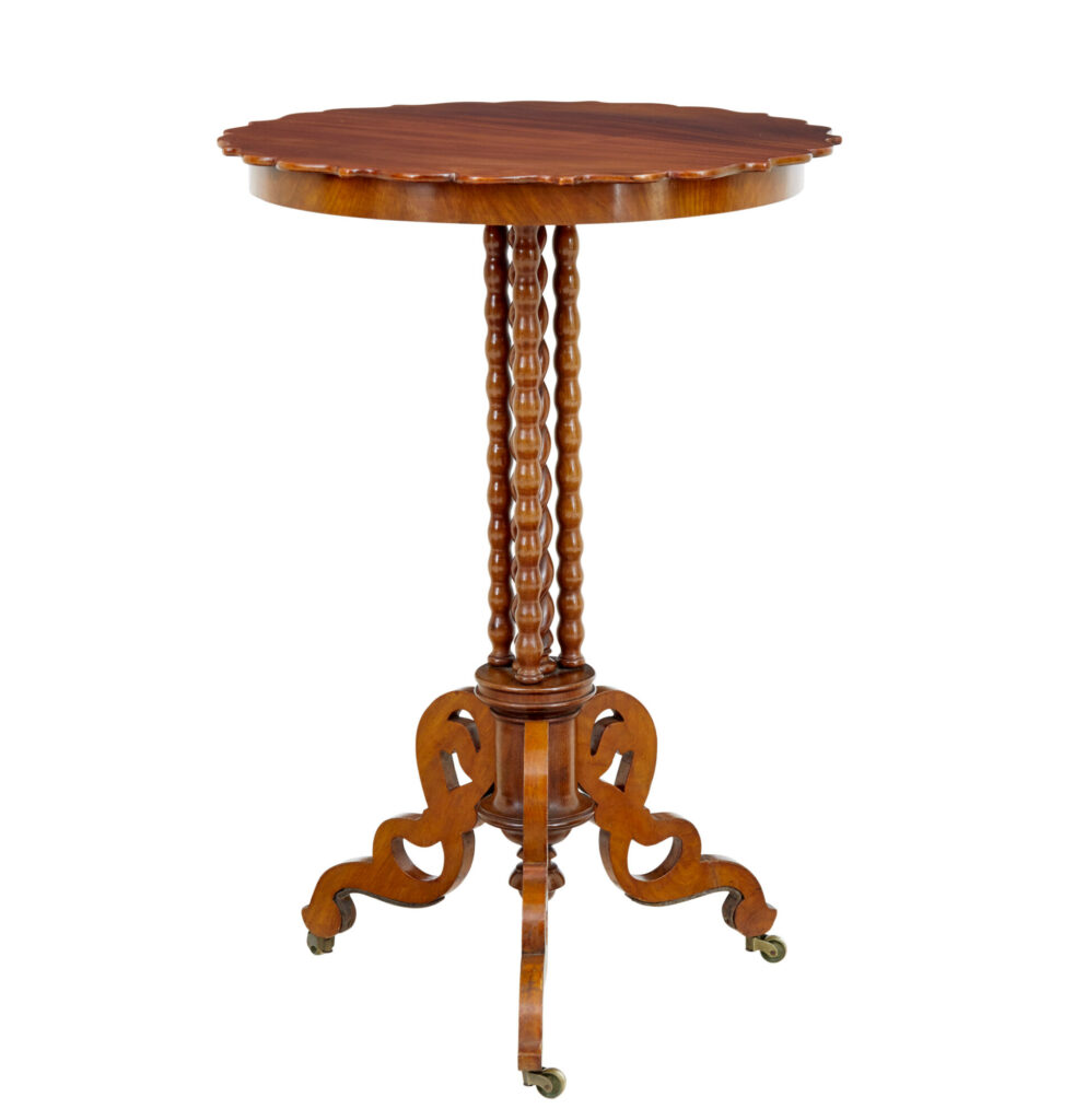 Late 19th Century Mahogany Bobbin Turned Occasional Table — image 3