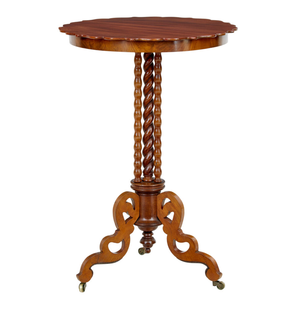Late 19th Century Mahogany Bobbin Turned Occasional Table — image 2