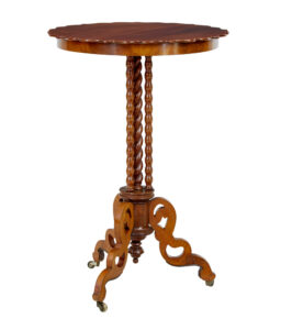 LATE 19TH CENTURY MAHOGANY BOBBIN TURNED OCCASIONAL TABLE