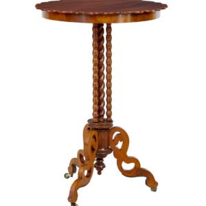LATE 19TH CENTURY MAHOGANY BOBBIN TURNED OCCASIONAL TABLE