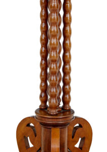 Late 19th Century Mahogany Bobbin Turned Occasional Table — thumbnail 4