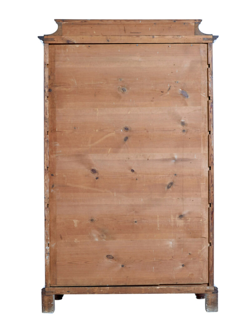 19th Century Flame Mahogany Tall Chest of Drawers — image 3