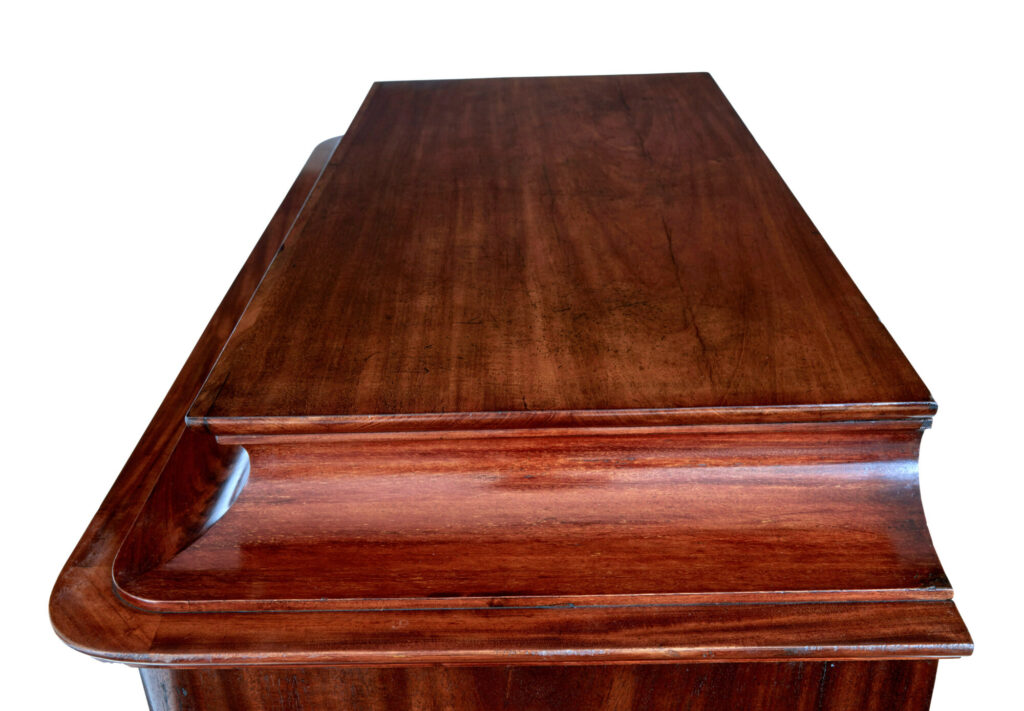 19th Century Flame Mahogany Tall Chest of Drawers — image 8