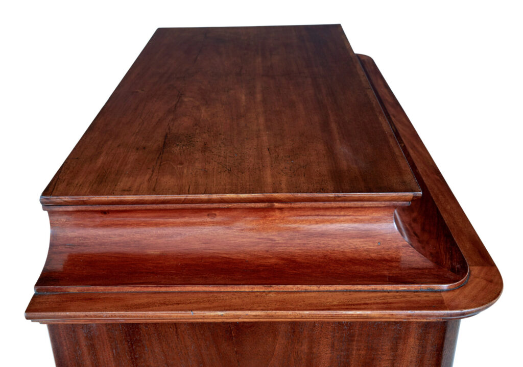 19th Century Flame Mahogany Tall Chest of Drawers — image 7