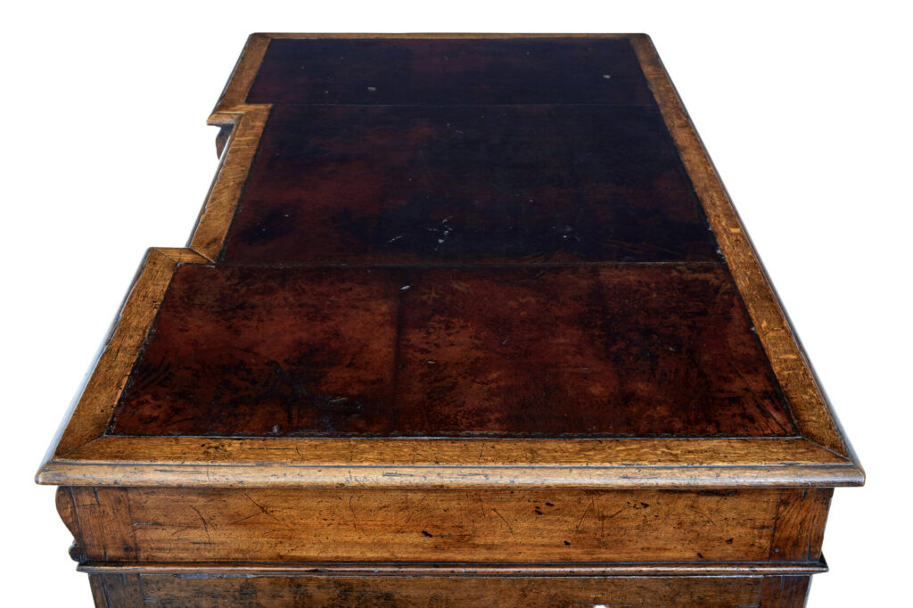 Victorian Late 19th Century Carved Oak Pedestal Desk — image 7