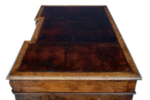 Victorian Late 19th Century Carved Oak Pedestal Desk — thumbnail 7