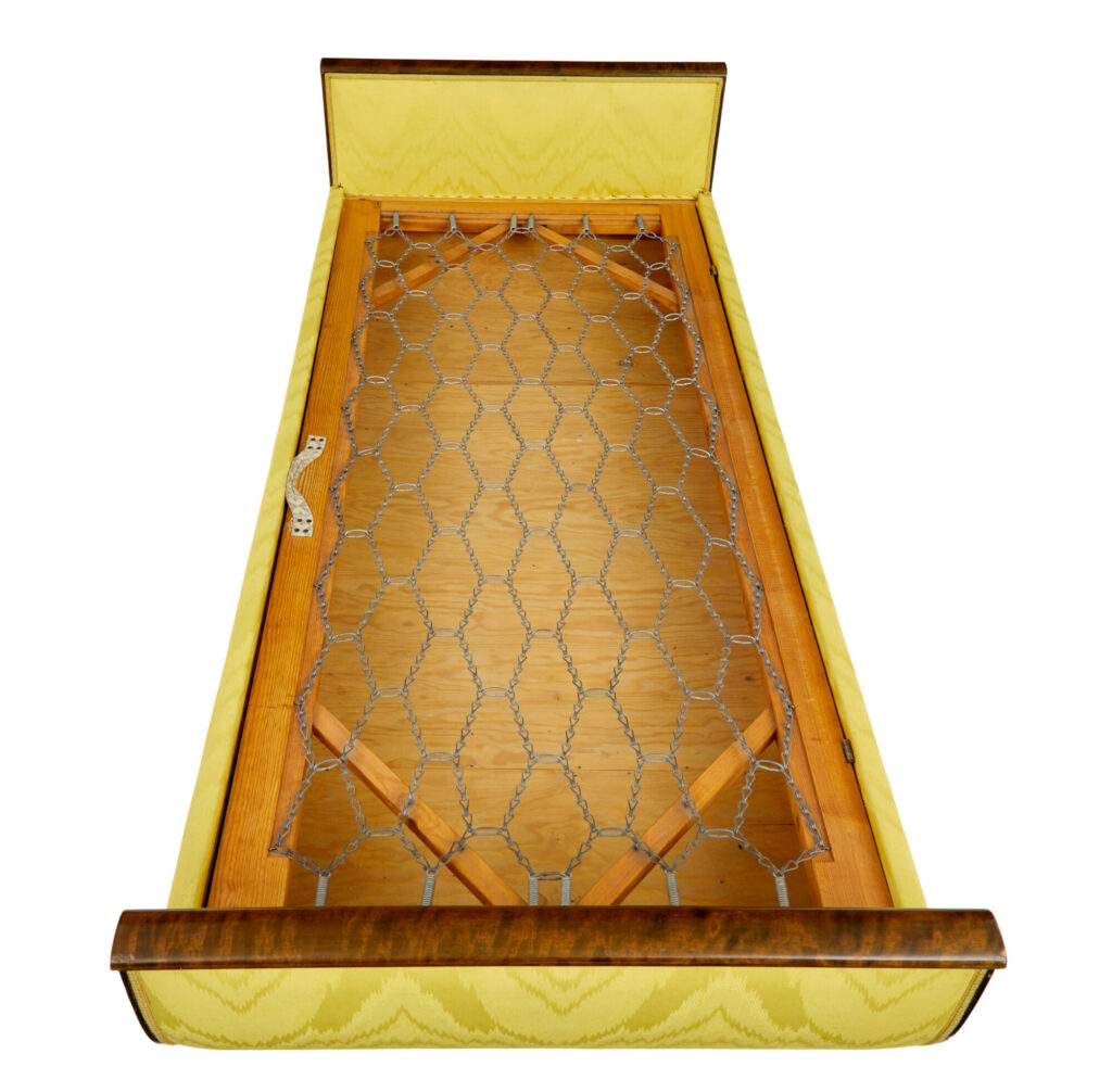 Scandinavian Art Deco Birch and Kingwood Chaise — image 3