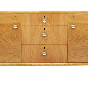 MID CENTURY SWEDISH ELM CHEST OF DRAWERS