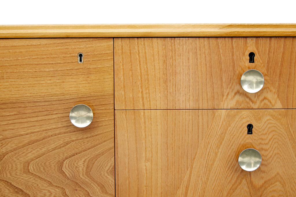 Mid Century Swedish Elm Chest of Drawers — image 4