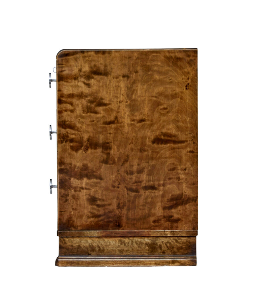 Mid 20th Century Elm and Birch Scandinavian Chest of Drawers — image 5