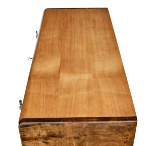 Mid 20th Century Elm and Birch Scandinavian Chest of Drawers — thumbnail 4