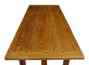 English Made Golden Oak Refectory Dining Table — thumbnail 6