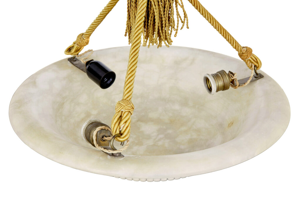 Art Deco Alabaster Pendant Light — image 4