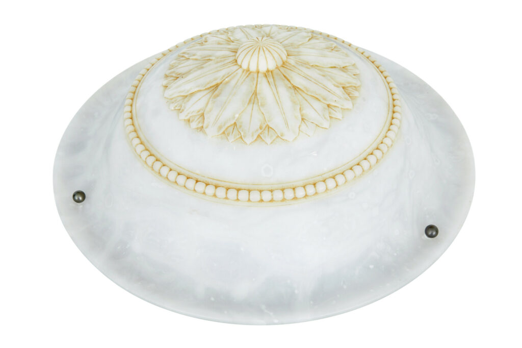 Art Deco Alabaster Pendant Light — image 3