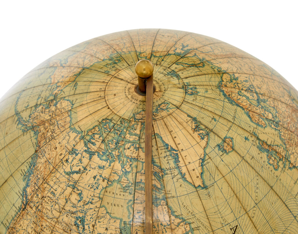 Large Early 20th Century Globe on Stand by Jordglob — image 6