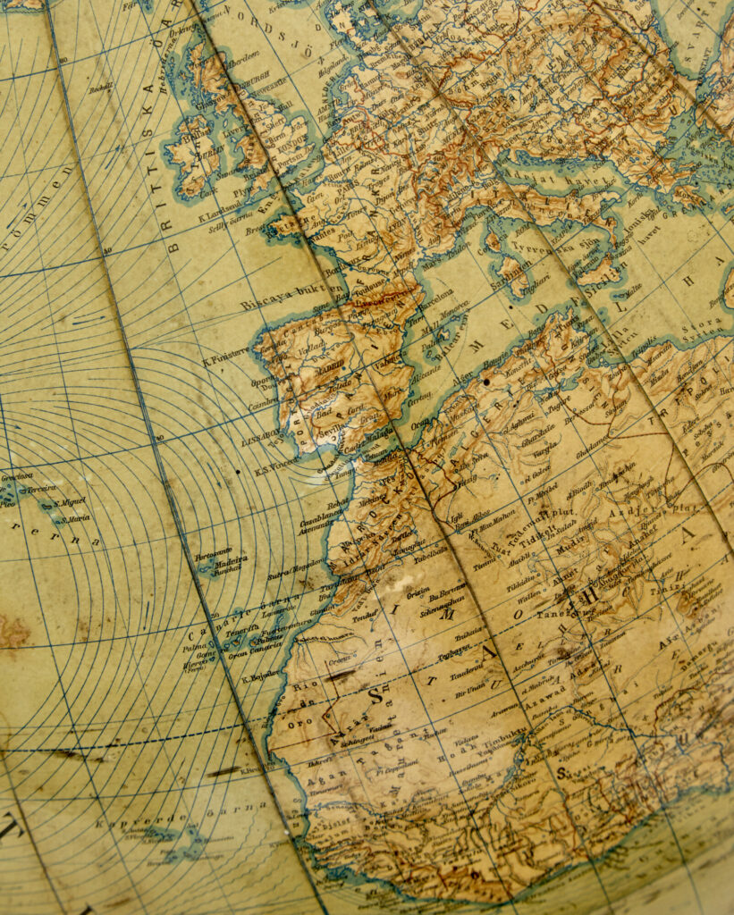 Large Early 20th Century Globe on Stand by Jordglob — image 3