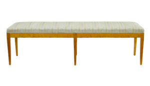 Early 20th Swedish Birch Long Bedroom Stool — thumbnail 6