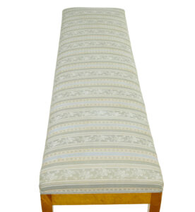 Early 20th Swedish Birch Long Bedroom Stool — thumbnail 4