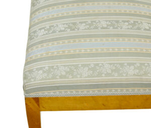 Early 20th Swedish Birch Long Bedroom Stool — thumbnail 3