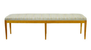 Early 20th Swedish Birch Long Bedroom Stool — thumbnail 8