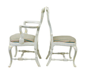 Set of 14 Lacquered Queen Anne Influenced Dining Chairs — thumbnail 10