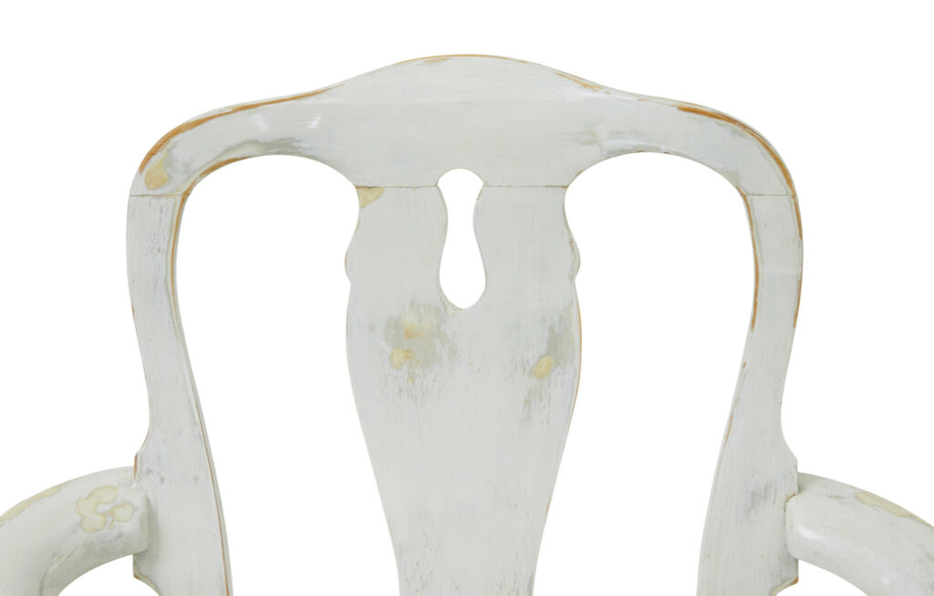 Set of 14 Lacquered Queen Anne Influenced Dining Chairs — image 5