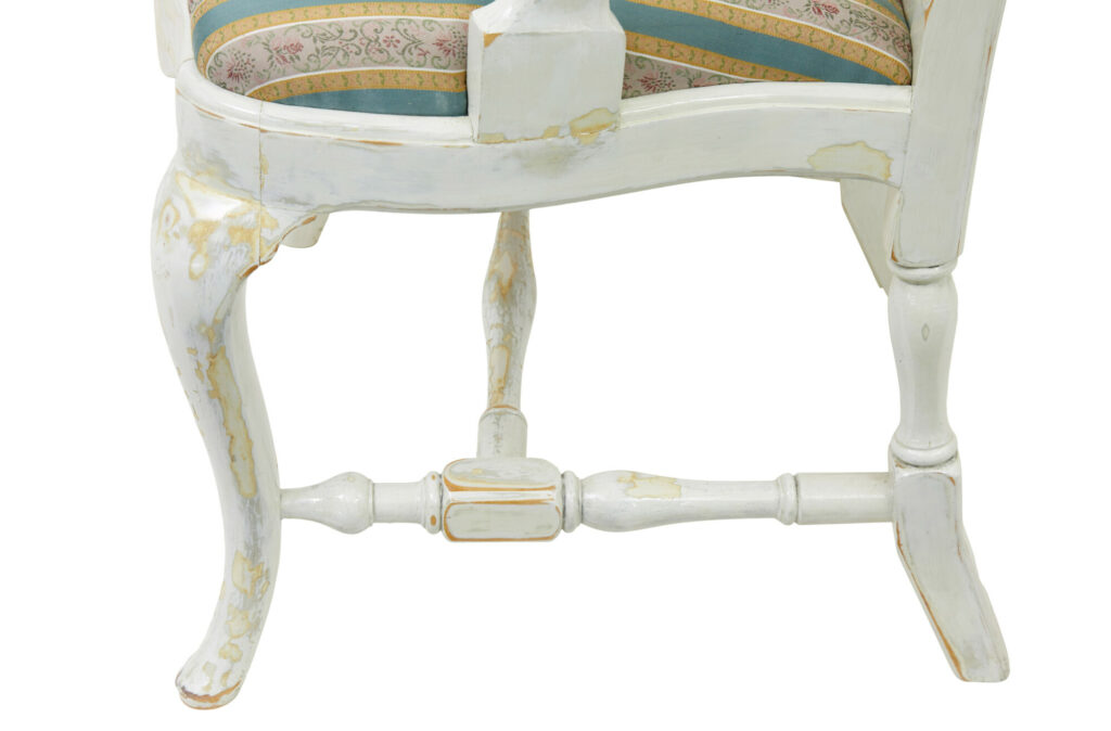 Set of 14 Lacquered Queen Anne Influenced Dining Chairs — image 4