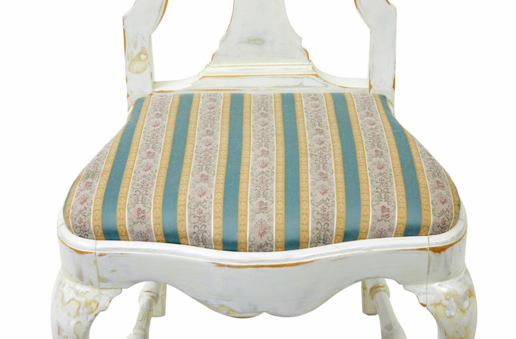 Set of 14 Lacquered Queen Anne Influenced Dining Chairs — image 3