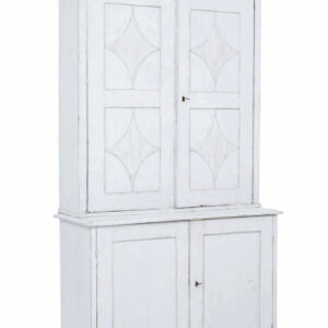 SWEDISH EARLY 19TH CENTURY PAINTED PINE CABINET