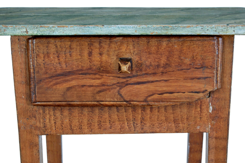 Pair of Traditional Painted Swedish Side Tables — image 7