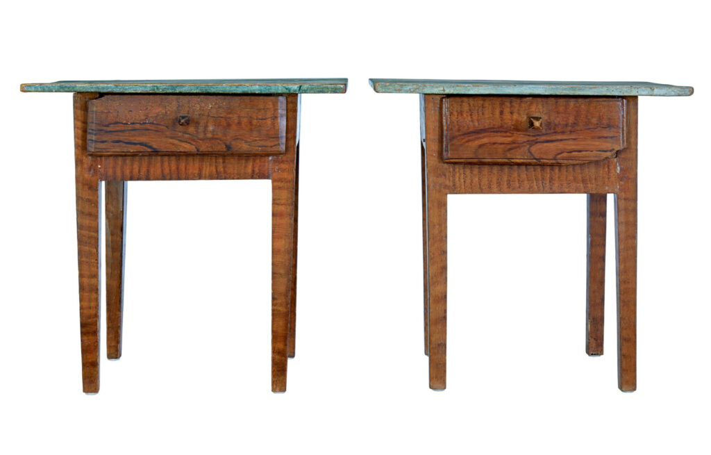 Pair of Traditional Painted Swedish Side Tables