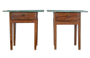 PAIR OF TRADITIONAL PAINTED SWEDISH SIDE TABLES