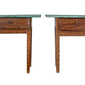 PAIR OF TRADITIONAL PAINTED SWEDISH SIDE TABLES