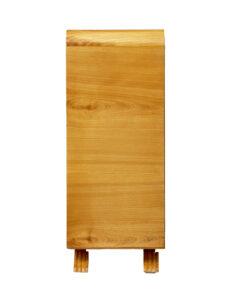 Scandinavian Burr Elm Art Deco Low Open Bookcase — thumbnail 6