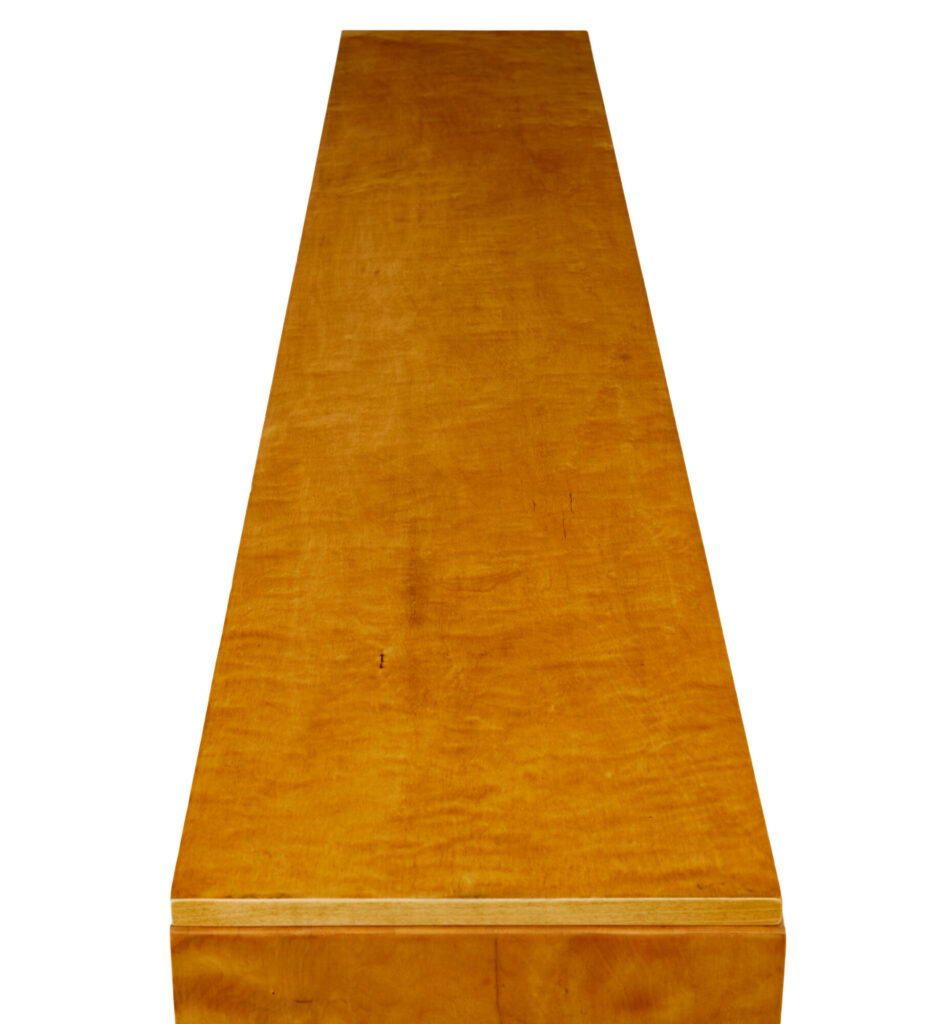Mid Century Swedish Birch Low Open Bookcase — image 9
