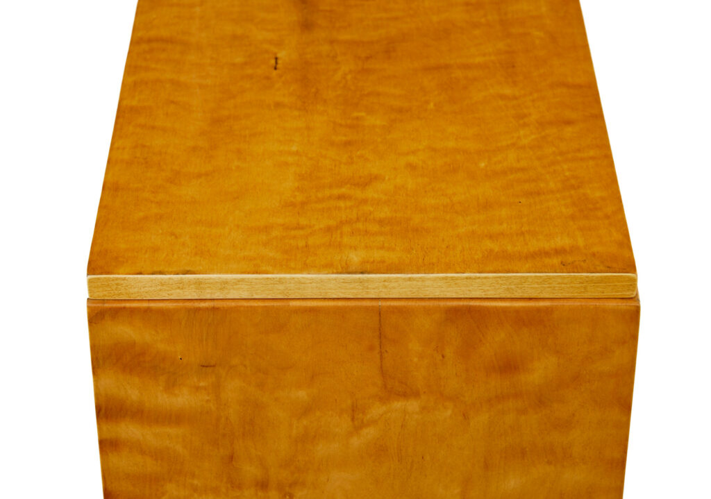 Mid Century Swedish Birch Low Open Bookcase — image 8