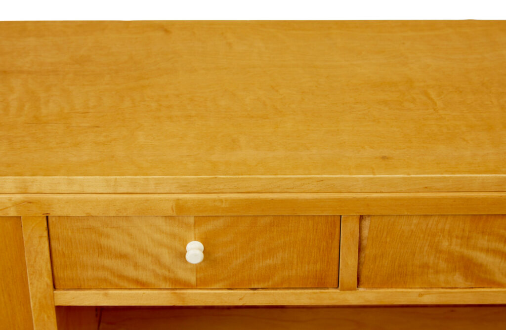 Mid Century Swedish Birch Low Open Bookcase — image 7