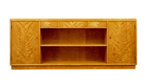 Mid Century Swedish Birch Low Open Bookcase — thumbnail 5