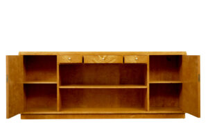 Mid Century Swedish Birch Low Open Bookcase — thumbnail 4