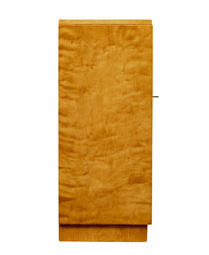 Mid Century Swedish Birch Low Open Bookcase — image 2