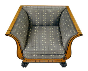 Fine Quality Pair of Art Deco Burr Birch Club Armchairs — thumbnail 3