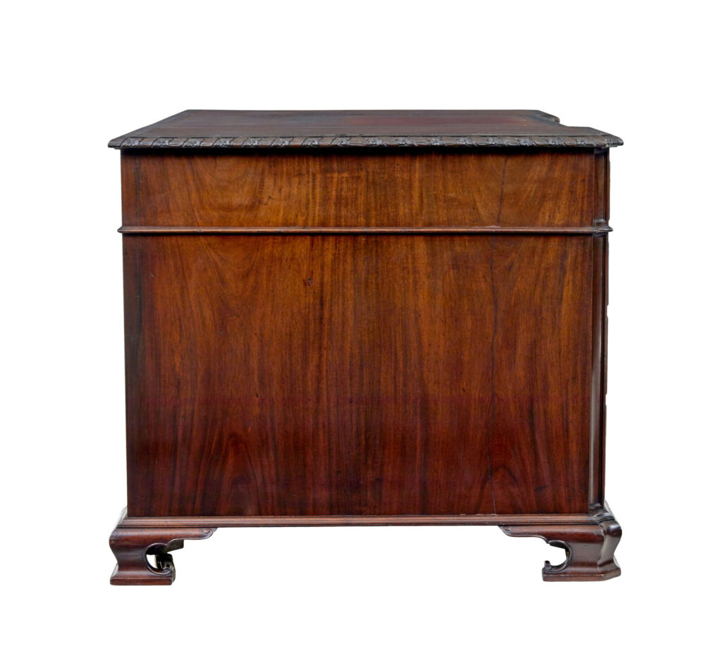 Early 20th Century Mahogany Pedestal Desk by Hobbs &Amp; Co — image 7