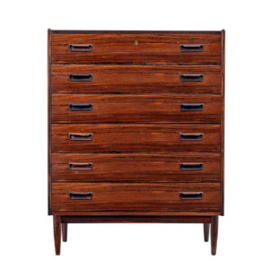 MID 20TH CENTURY SCANDINAVIAN TALL CHEST OF DRAWERS