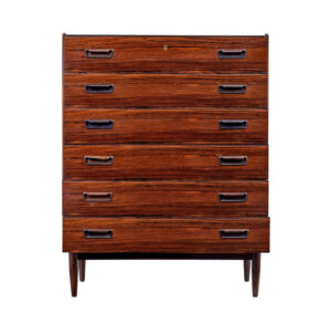 Mid 20th Century Scandinavian Tall Chest of Drawers — thumbnail 9