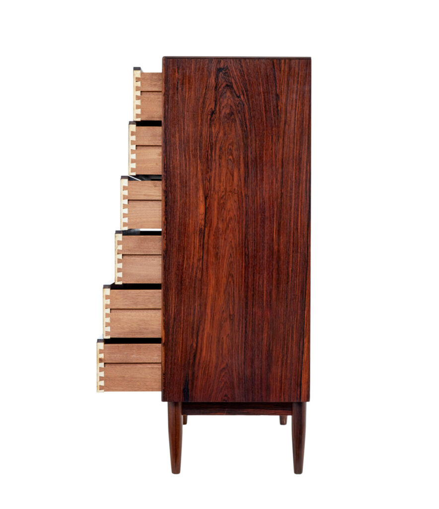 Mid 20th Century Scandinavian Tall Chest of Drawers — image 8