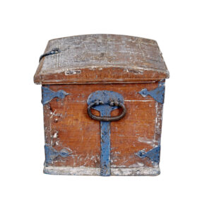 Small Mid 19th Century Swedish Painted Pine Strong Box — thumbnail 5