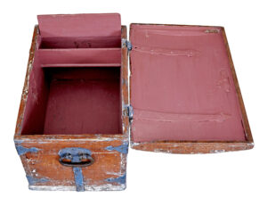 Small Mid 19th Century Swedish Painted Pine Strong Box — thumbnail 3