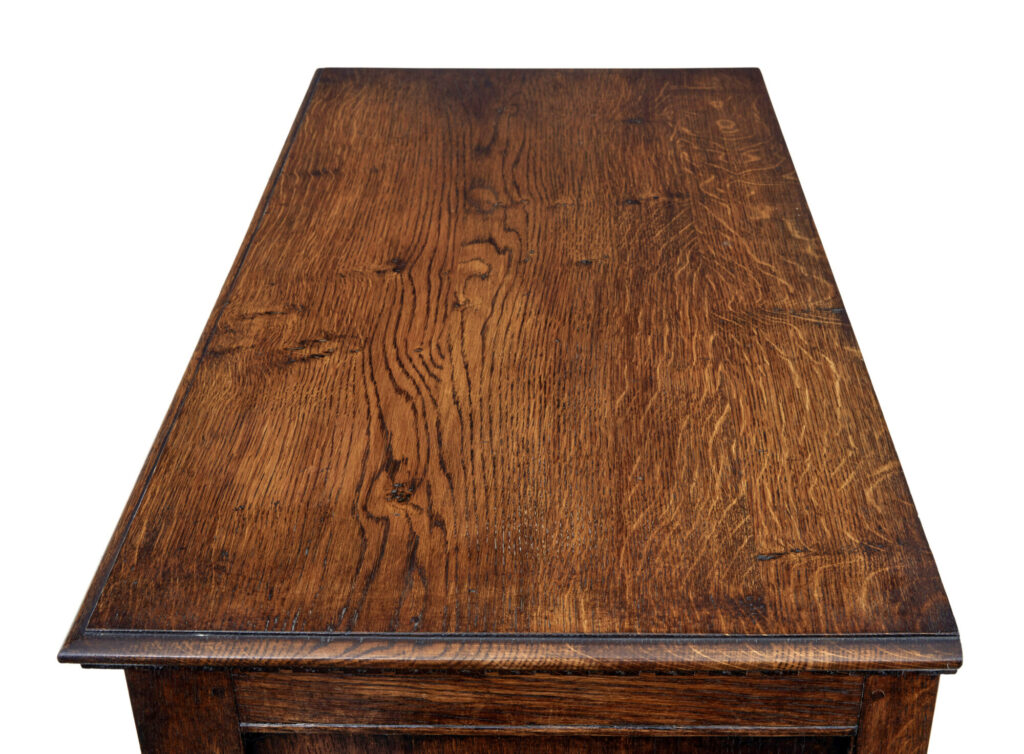 English Carved Oak Gothic Revival Cupboard — image 6