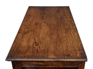 English Carved Oak Gothic Revival Cupboard — thumbnail 6