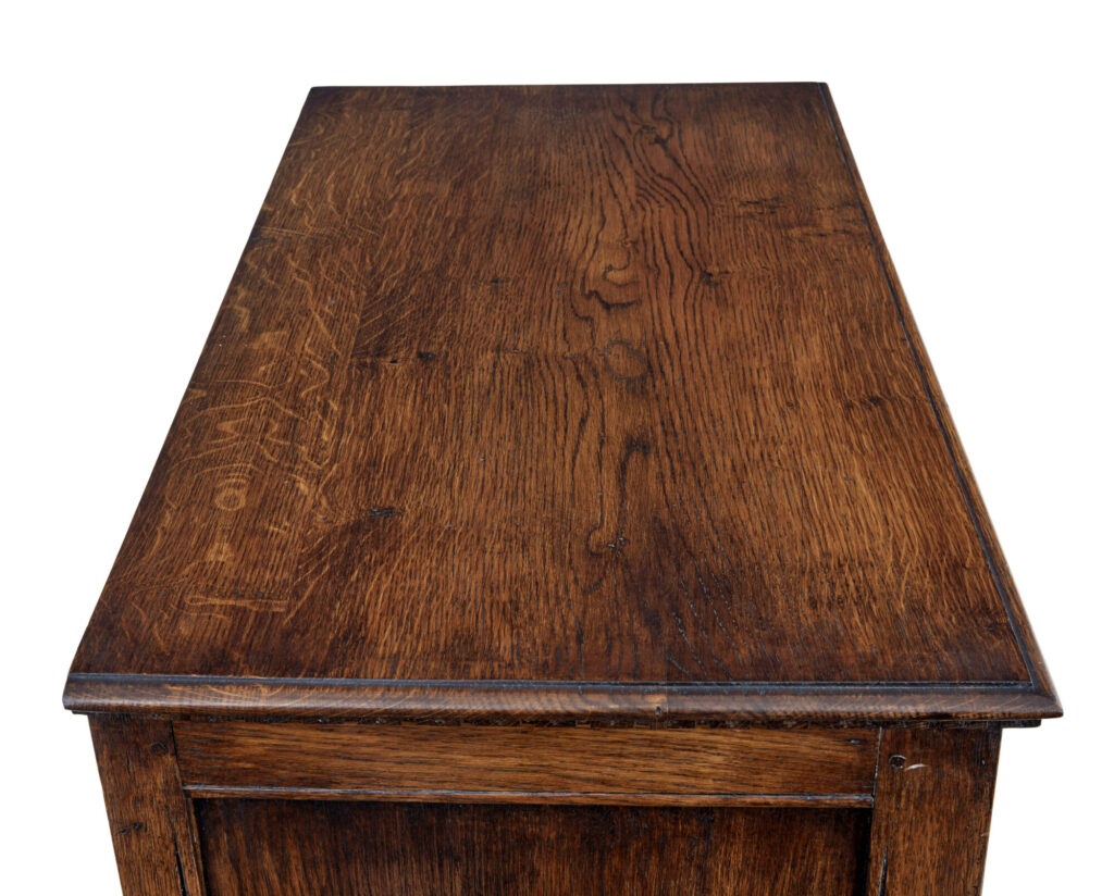 English Carved Oak Gothic Revival Cupboard — image 5